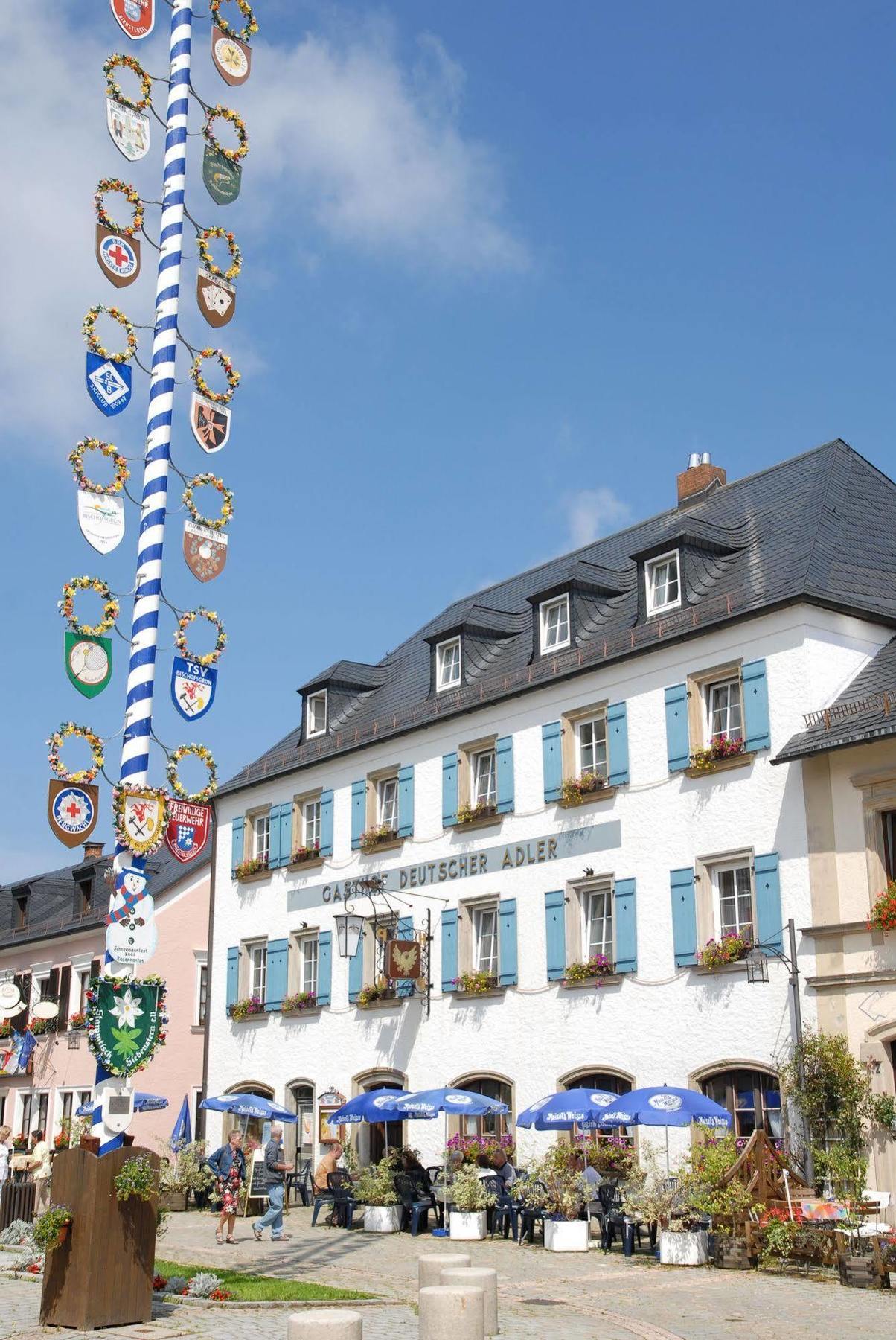 Gasthof Deutscher Adler Und Hotel Puchtler Bischofsgrün Exterior foto